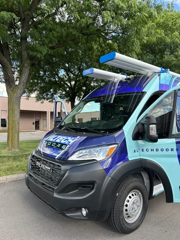 Altech Doors work van.