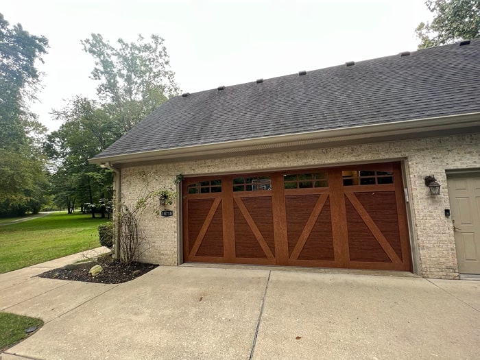 Garage door installation for a residential property in Livonia, Michigan